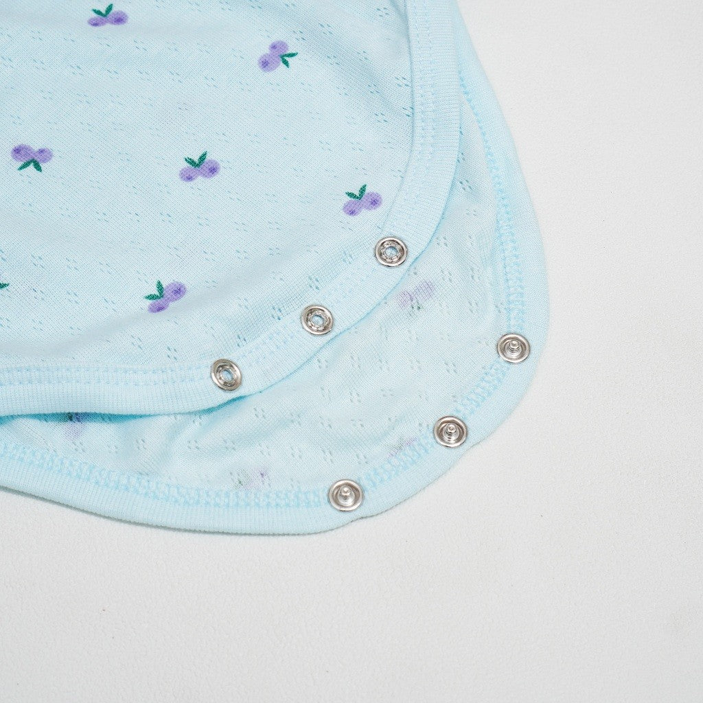 Nice Kids - Pointelle Basic Bodysuit (Jumper Bayi Laki-Laki New Born Unisex 0-12 Bulan)