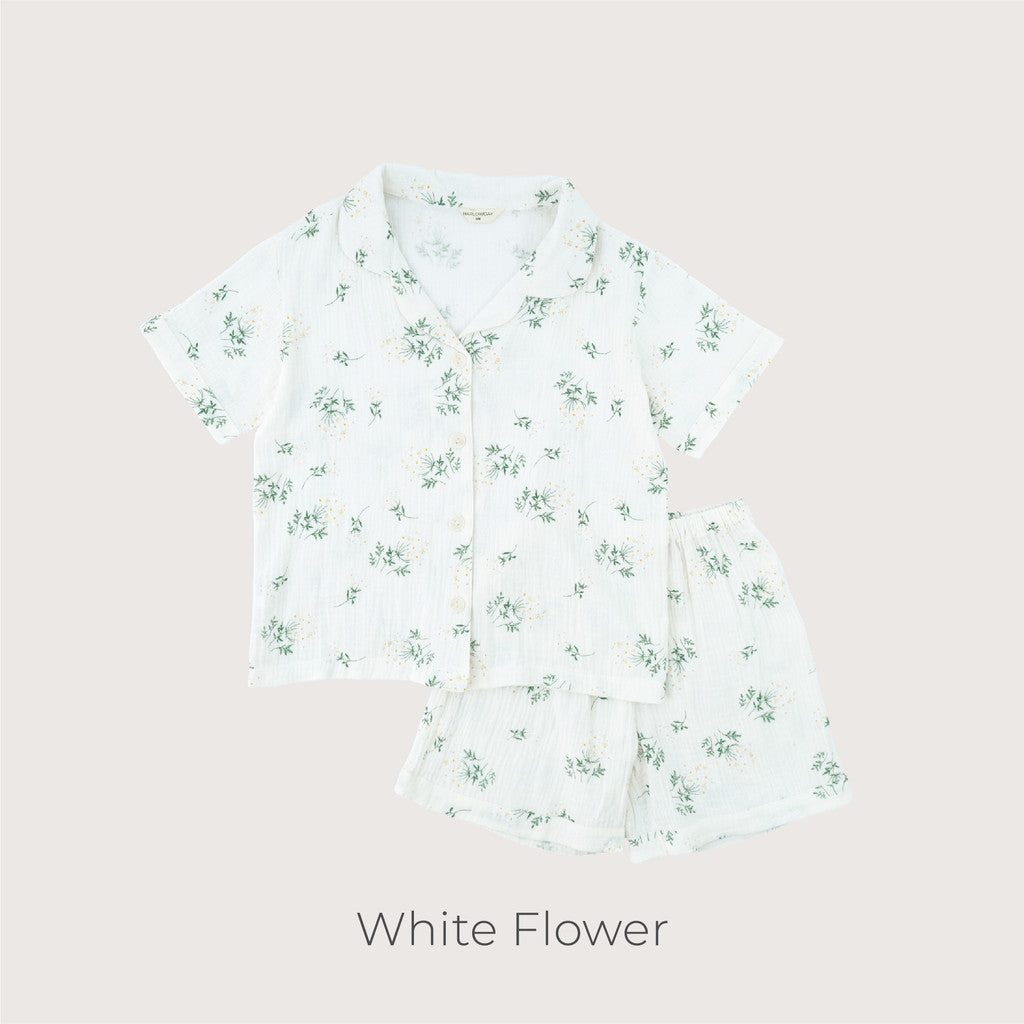 Harlow Kids - NEW Cloud Pajamas for Twenager/ Pajamas Remaja Tweenager/ Pajamas Double Cotton Gauze/Pajamas Anak Perempuan Remaja Tweenager/ Baju Tidur anak Perempuan Remaja Tweenager/ Baju tidur Anak Remaja Tweenager korea
