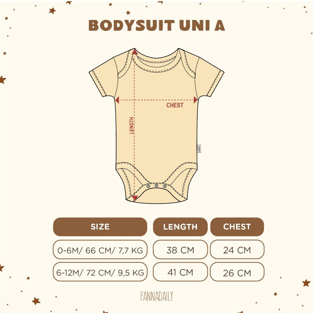 BOHOPANNA - PANNADAILY - BODYSUIT UNISEX - Jumper Bayi Uni A