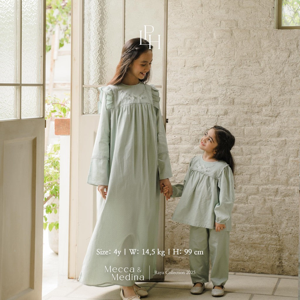 Little Palmerhaus - Baju Lebaran 2025 - Yarra Girl Attire Set (Setelan Tunik Anak Perempuan Usia 1-6 Tahun)