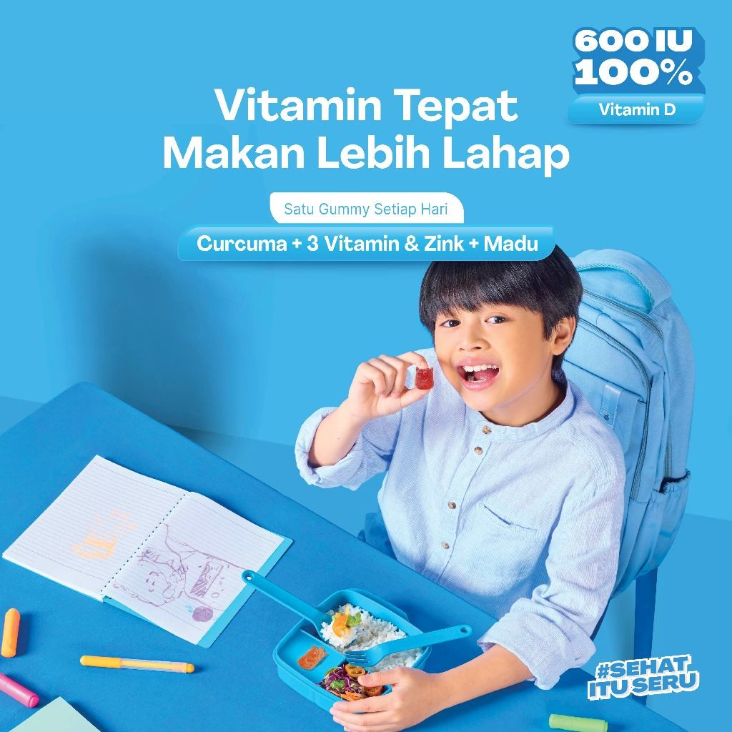 Youvit Curcuma & Vitamin Anak 7 Hari dengan Curcuma, Zink, dan Madu | Meningkatkan Nafsu Makan Anak
