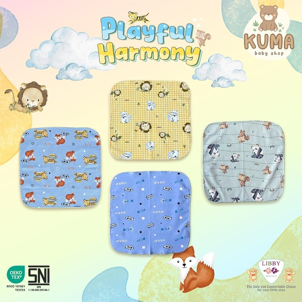 LIBBY Saputangan/Selampai/Lap Motif Playful Harmony (1 pcs)