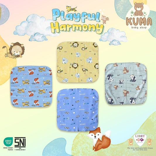 LIBBY Saputangan/Selampai/Lap Motif Playful Harmony (1 pcs)