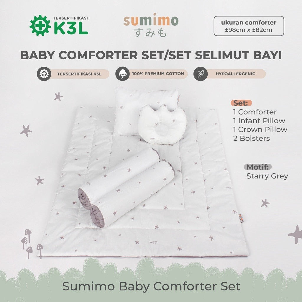 Sumimo Baby Comforter Set Paket Selimut Bantal Guling Bayi