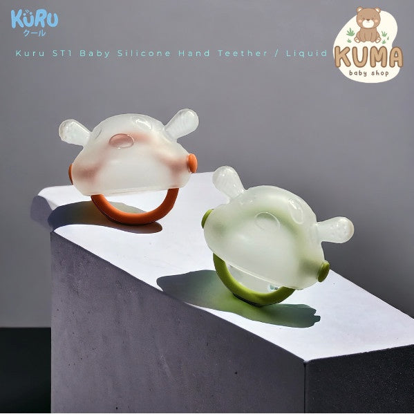 Kuru ST1 Baby Liquid Silicone Hand Teether - Gelang Gigitan Bayi