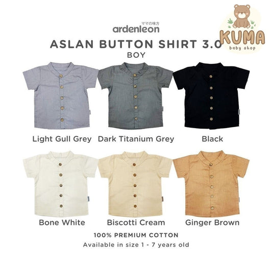 Ardenleon Kemeja Anak Laki Boy Aslan Button Shirt 3.0