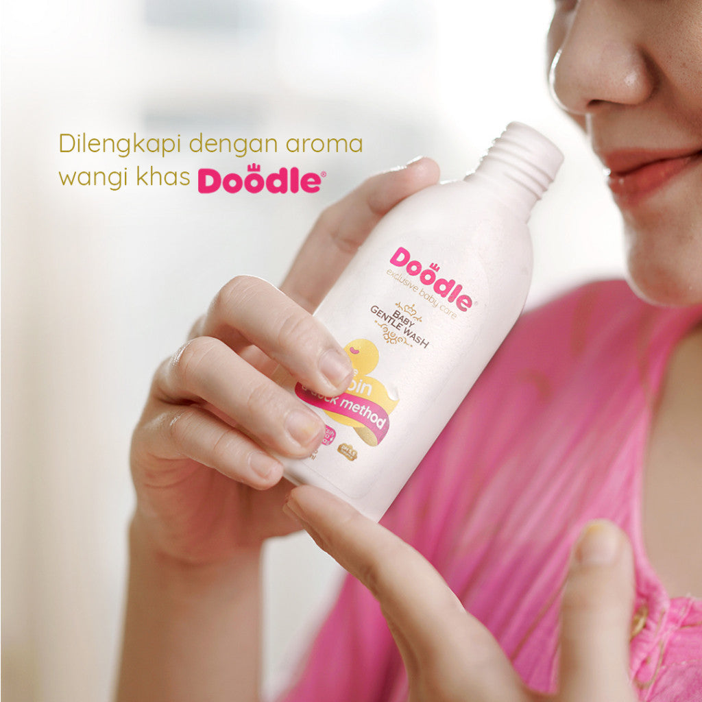 Doodle Baby Gentle Wash (The Sibin: a duck method) | Sabun Mandi Bayi Mandi Biasa dan Mandi Kering (Mandi Bebek) | 150ml