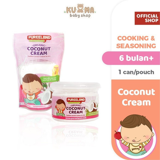 Pureeland Organic Coconut Cream / Krim Kelapa MPASI Organik / Bumbu MPASI / Bahan MPASI / Makanan Bayi