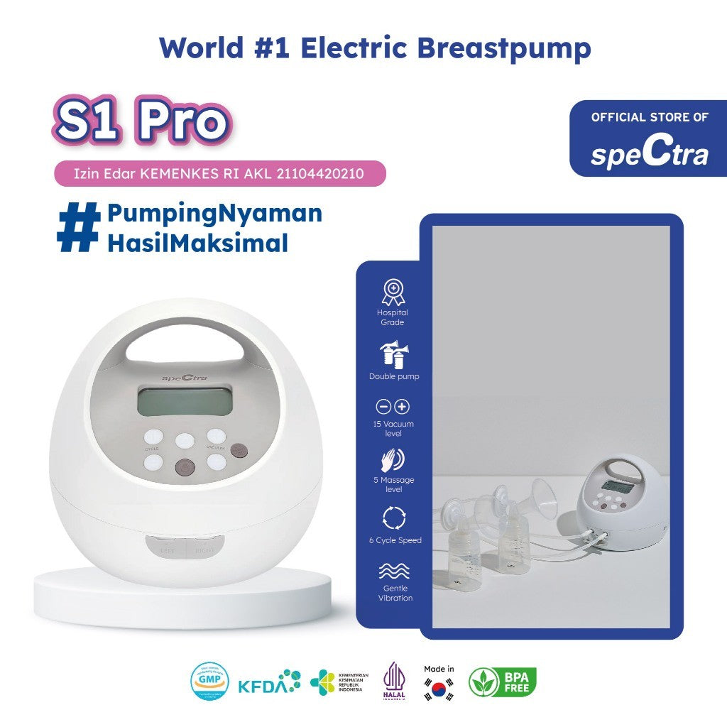 Spectra S1Pro Double Electric Breastpump - Pompa Asi Elektrik Ganda
