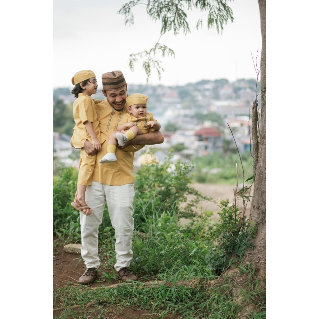 BOHOPANNA - RAYA COLLECTION - HARUN SET - Baju Lebaran Anak Laki-Laki - Baju Muslim Anak Laki-Laki - Setelan Muslim Anak Laki-Laki