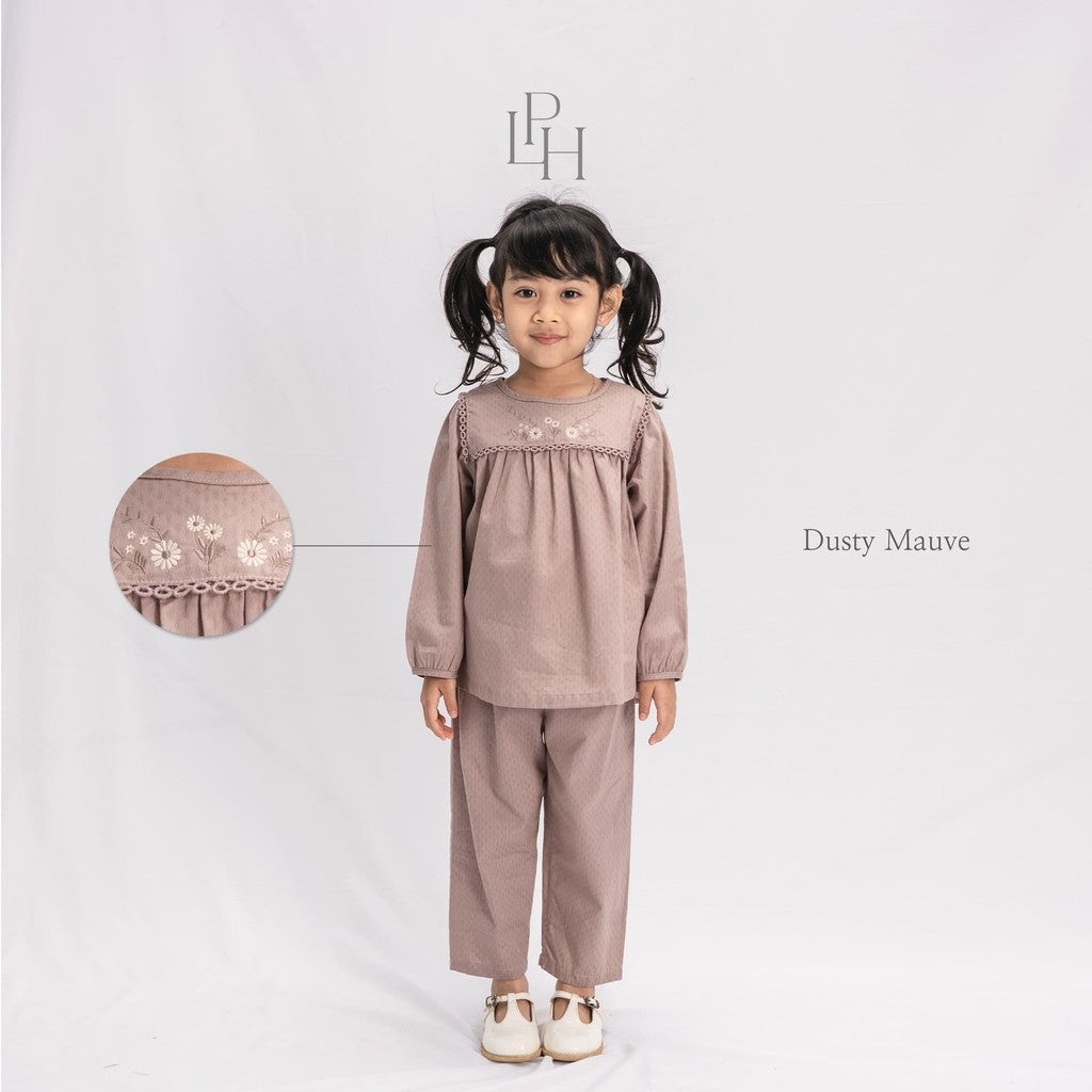 Little Palmerhaus - Baju Lebaran 2025 - Yarra Girl Attire Set (Setelan Tunik Anak Perempuan Usia 1-6 Tahun)