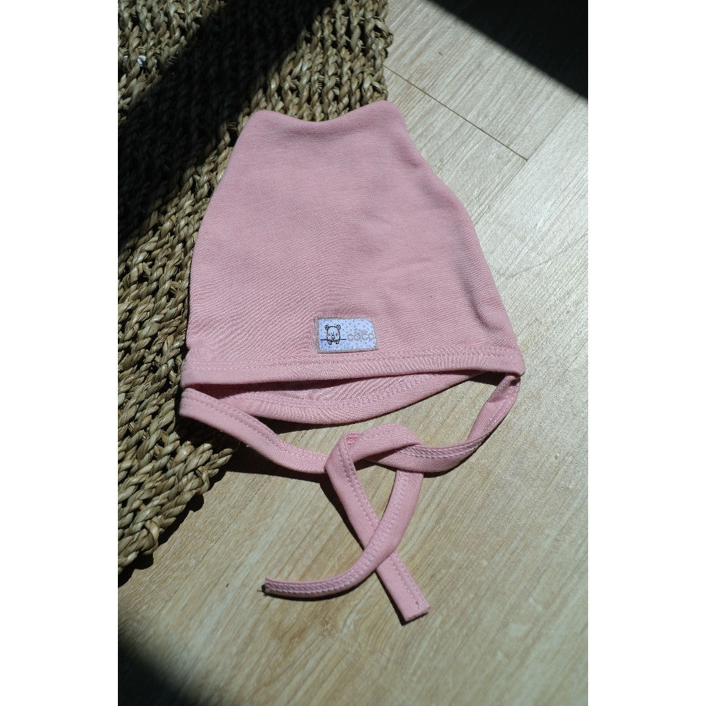 Cocopop Baby Coco Bear Hat Topi Polos Kaos Katun Bayi Cotton Kecil Warna Soft Babywear