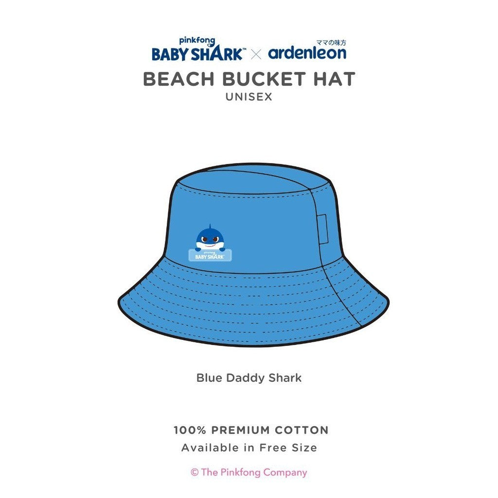 Ardenleon Topi Anak Pinkfong Baby Shark Bucket Hat