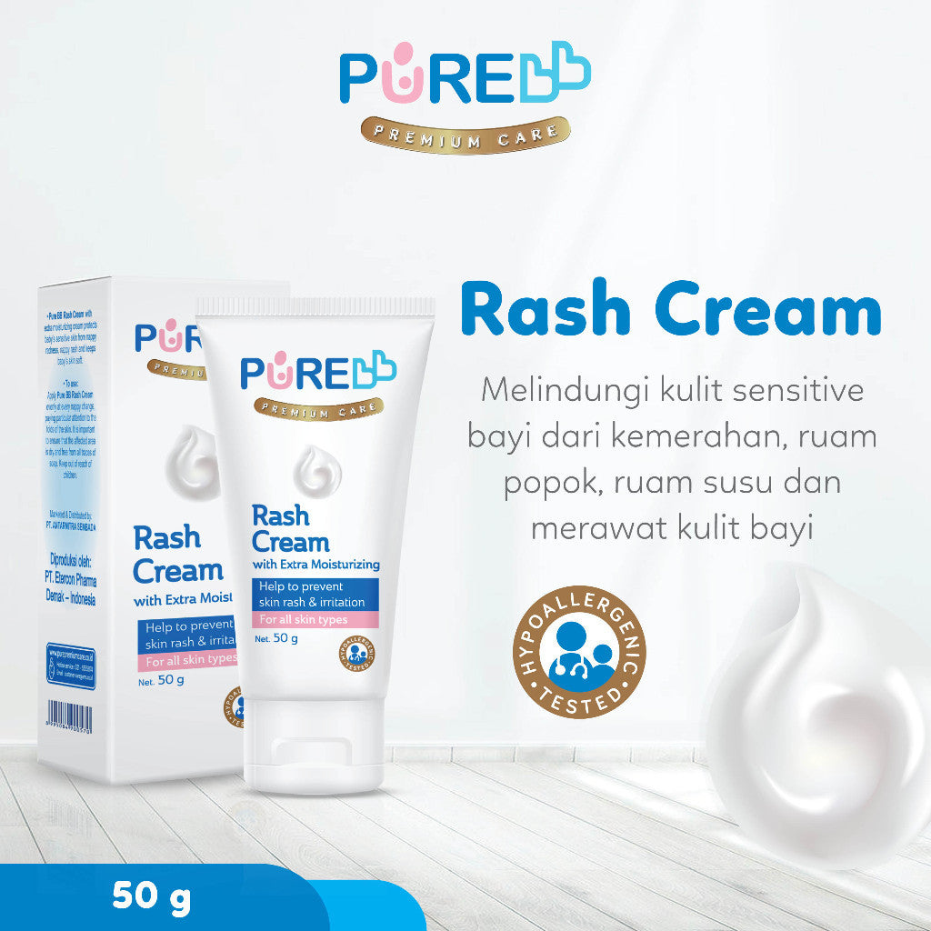 PUREBB Rash Cream 50gr Hypoallergenic Cream Ruam Iritasi