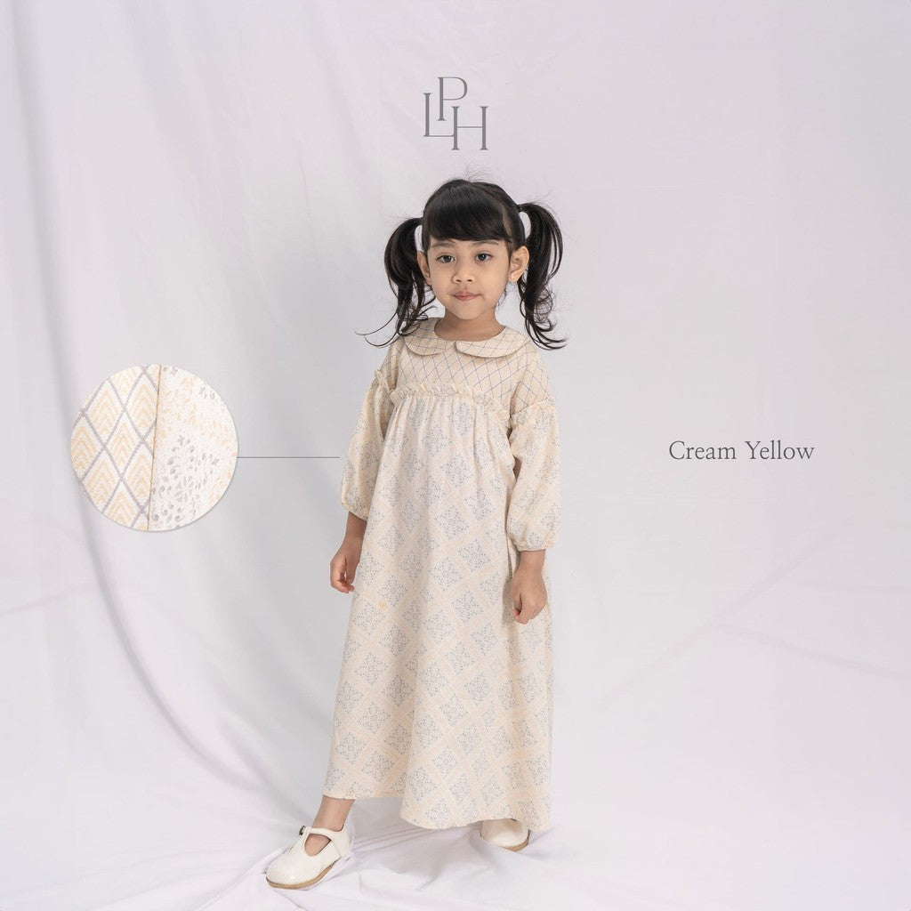 Little Palmerhaus - Baju Lebaran 2025 - Zahra Girl Gamis (Baju Gamis Anak Perempuan Usia 1-6 Tahun)