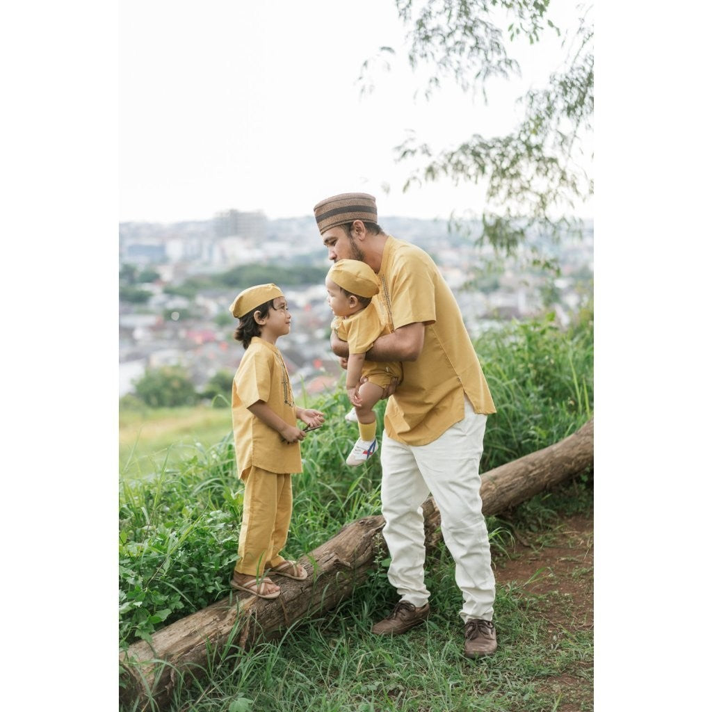 BOHOPANNA - RAYA COLLECTION - HARUN SET - Baju Lebaran Anak Laki-Laki - Baju Muslim Anak Laki-Laki - Setelan Muslim Anak Laki-Laki