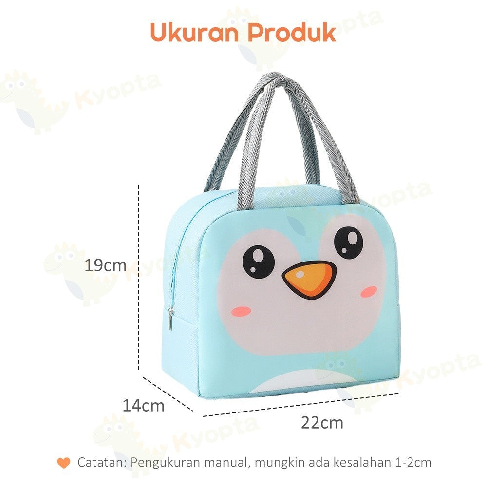 Kyopta Tas bekal makanan Lunch bag serbaguna Cooler makanan Tas lunch box karakter import