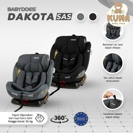 Carseat Babydoes Dakota SAS / Car Seat Kursi Mobil Dudukan Mobil Anak Bayi