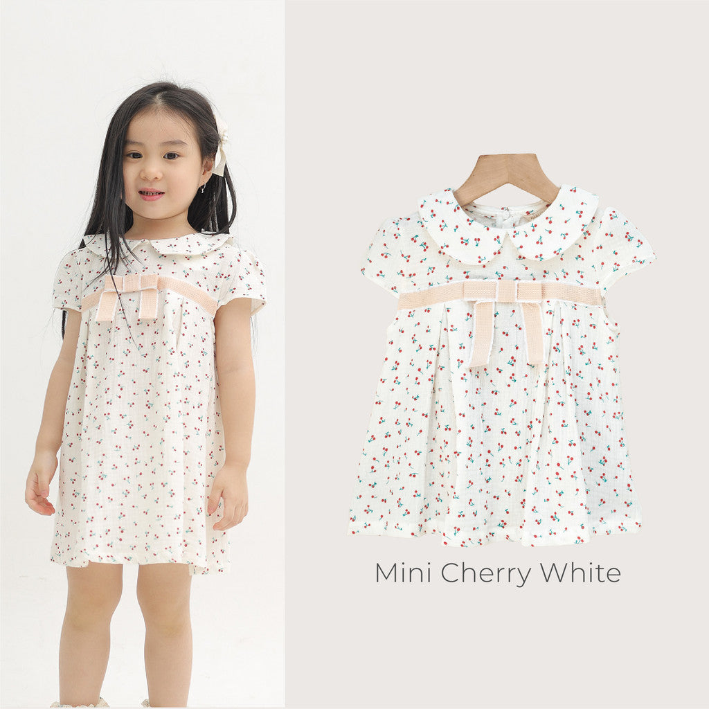 Harlow Kids - Kath Dress/Dress Anak Perempuan/ Dress Lengan panjang/ Dress Anak Korea