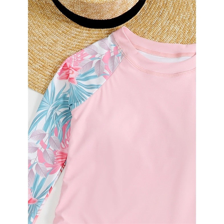 Baju Celana Renang Anak Hello Sun Swim Wear Emily Flower Skirt Pink