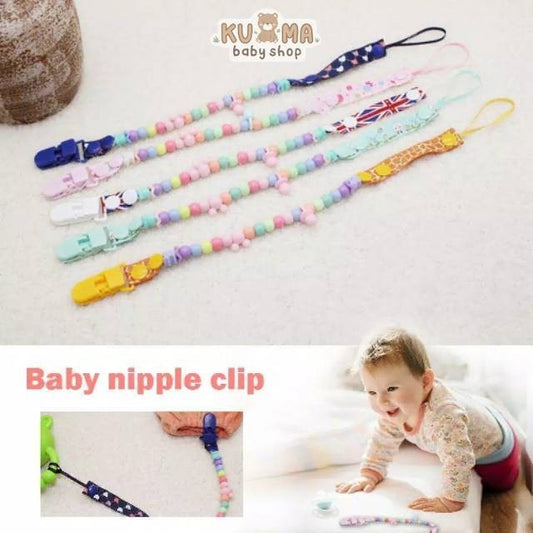 Pacifier&Teether Clipper/Pacifier Holder Chain/Tali Gantungan Empeng POLOS /Rantai Gigitan Bayi