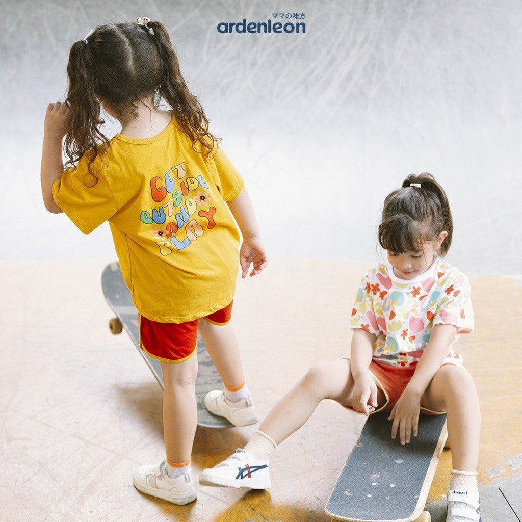 ARDENLEON Atasan Kaos Anak Perempuan Hip Squad Knot Shirt