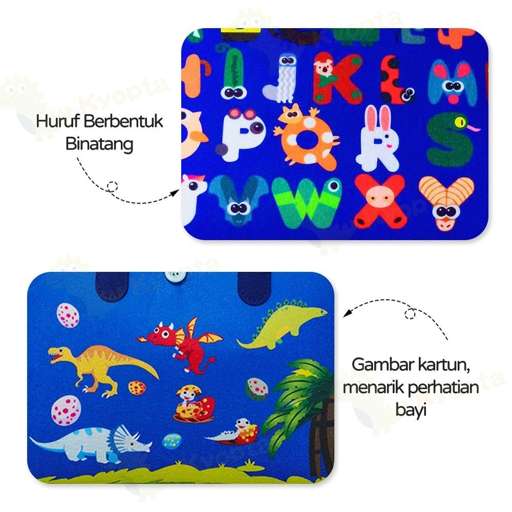 Kyopta Mainan papan busy board montessori untuk edukasi anak Felt learning board