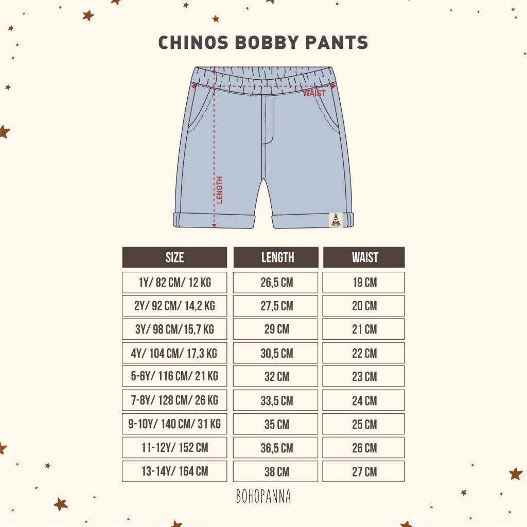 BOHOPANNA - CHINOS BOBBY PANT - Celana Pendek Anak Laki-Laki