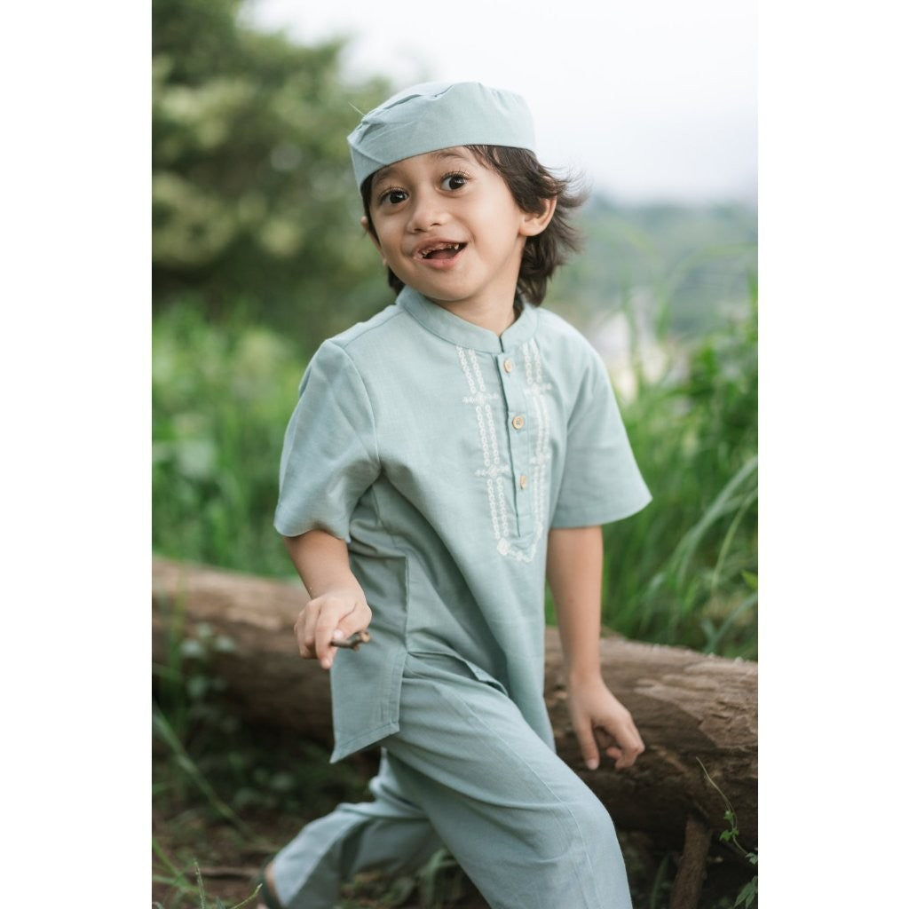BOHOPANNA - RAYA COLLECTION - HARUN SET - Baju Lebaran Anak Laki-Laki - Baju Muslim Anak Laki-Laki - Setelan Muslim Anak Laki-Laki