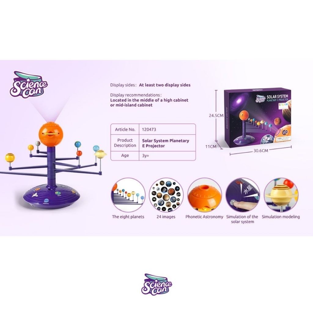 Sciencecan Planetary Projector Mainan Edukasi Anak Tata Surya