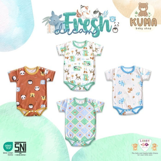 LIBBY Baju Kodok Segitiga Motif Fresh Dreams (1 pcs) - Libby Fox