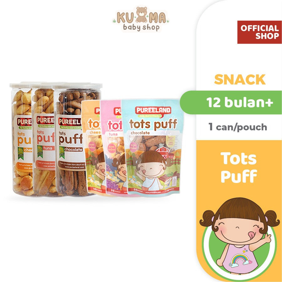 Pureeland Soes Mini MPASI / Baby Puff / MPASI Bayi Organik / Makanan Bayi / Snack Bayi