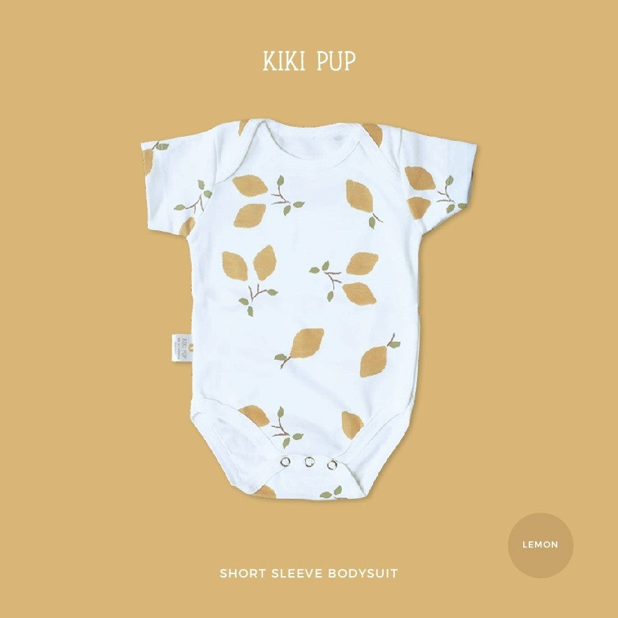KIKI PUP - Short Sleeve Bodysuit  (Tropical Fruits)  - Jumper/Onesies/Baju terusan bayi polos