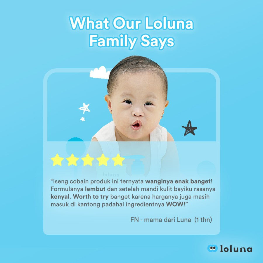 Loluna Head to Toe Baby Wash 100ml - 300ml | 5x Ceramide