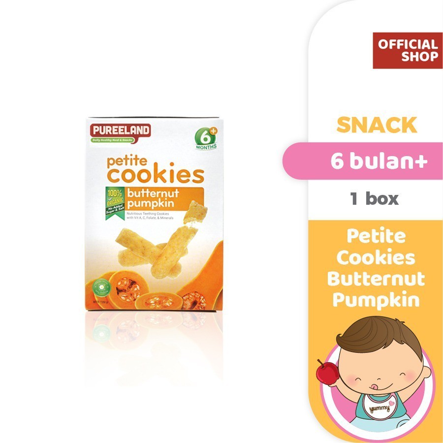Pureeland Baby Cookies 6 Bulan / MPASI Bayi Organik / Makanan Bayi / Snack Bayi / Biskuit Bayi