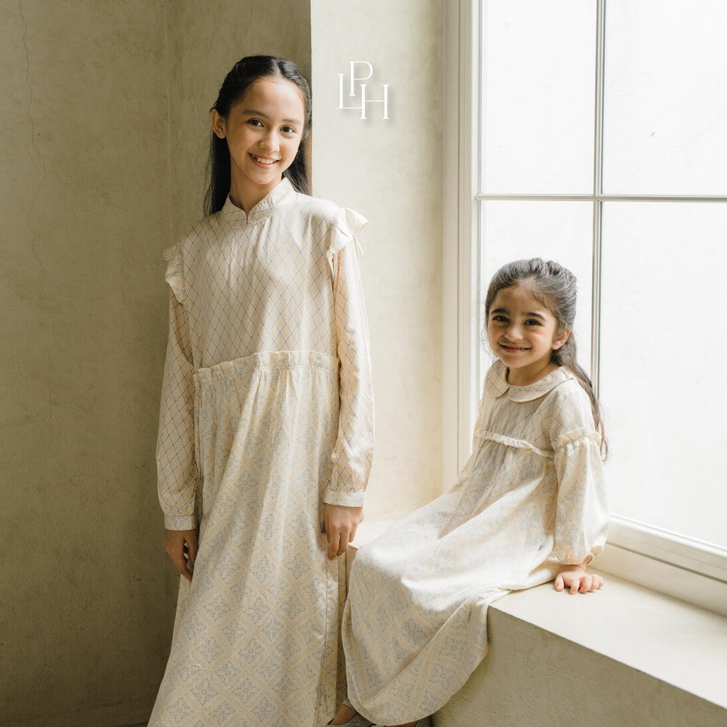 Little Palmerhaus - Baju Lebaran 2025 - Zahra Girl Gamis (Baju Gamis Anak Perempuan Usia 1-6 Tahun)
