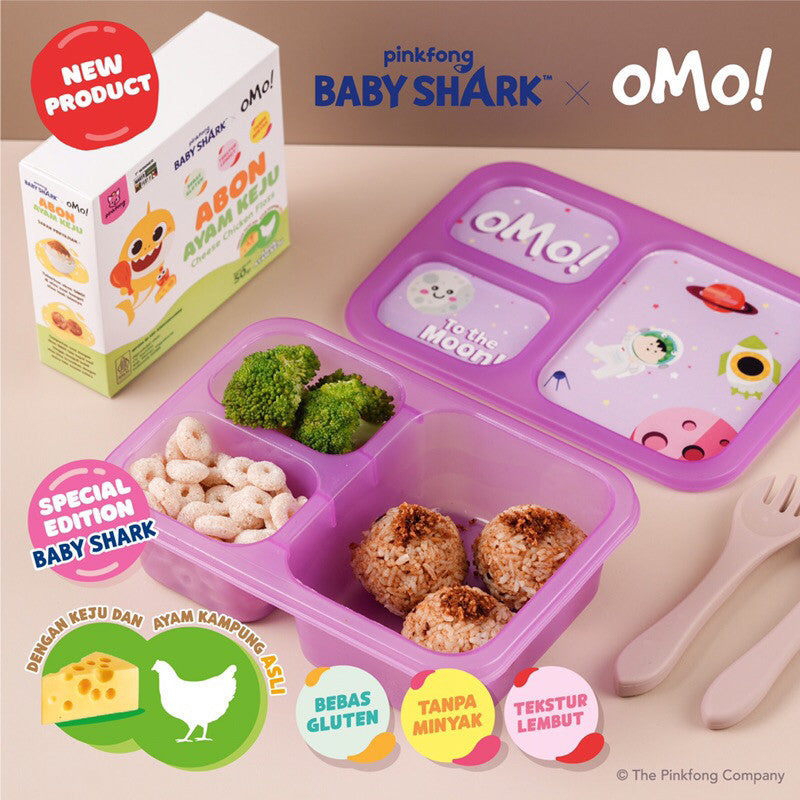 Pinkfong Baby Shark X OMO! Abon Sapi Keju dan Ayam Keju