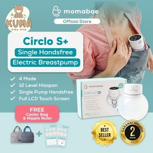 MOMABAE – CIRCLO S+ Handsfree Breast Pump / Pompa ASI Elektrik / Breast Pump Electric / Pumping ASI Elektrik Portable