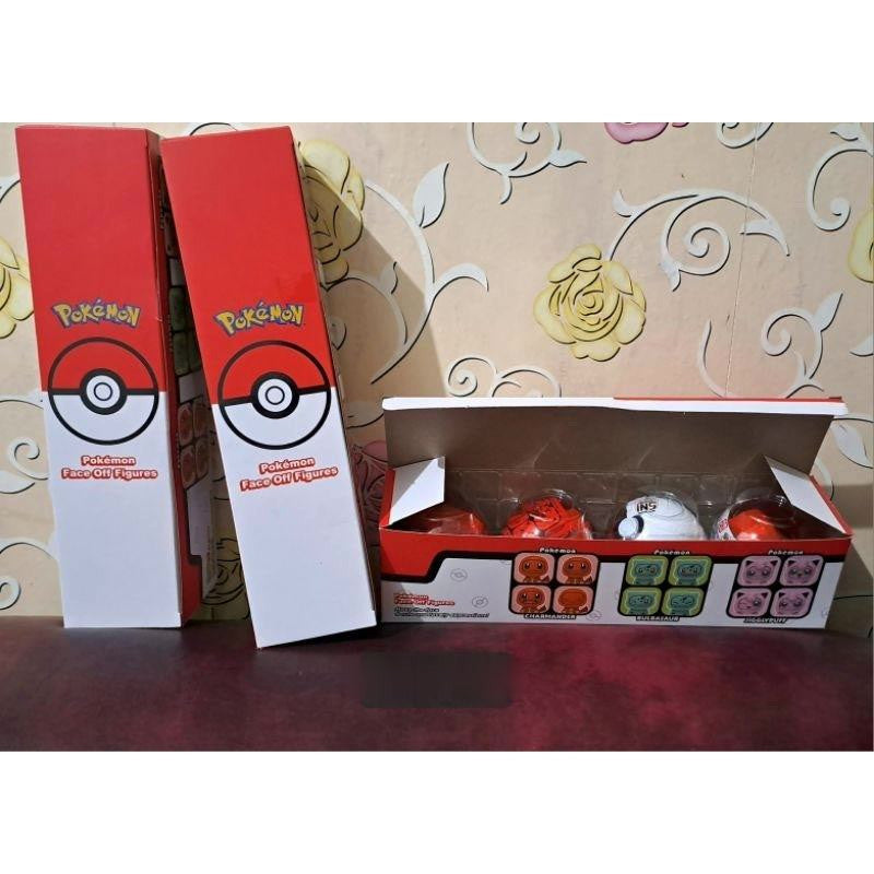 Pokemon Face Off Figures EMCO - mainan anak viral Pokeball LDCX