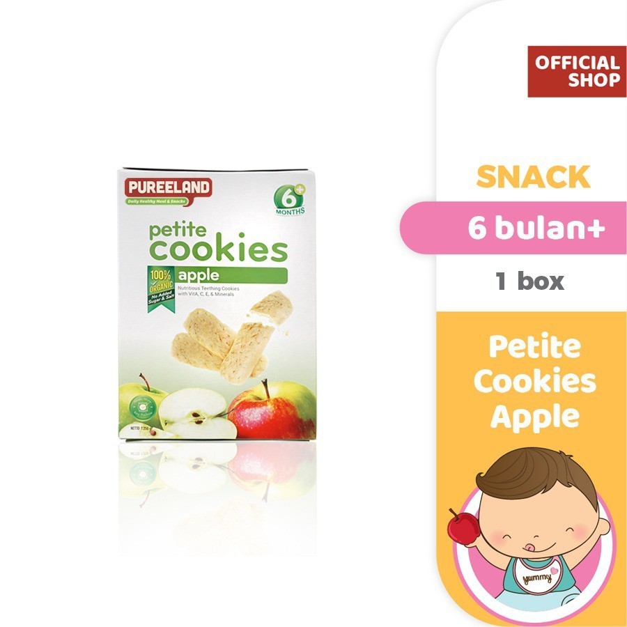 Pureeland Baby Cookies 6 Bulan / MPASI Bayi Organik / Makanan Bayi / Snack Bayi / Biskuit Bayi