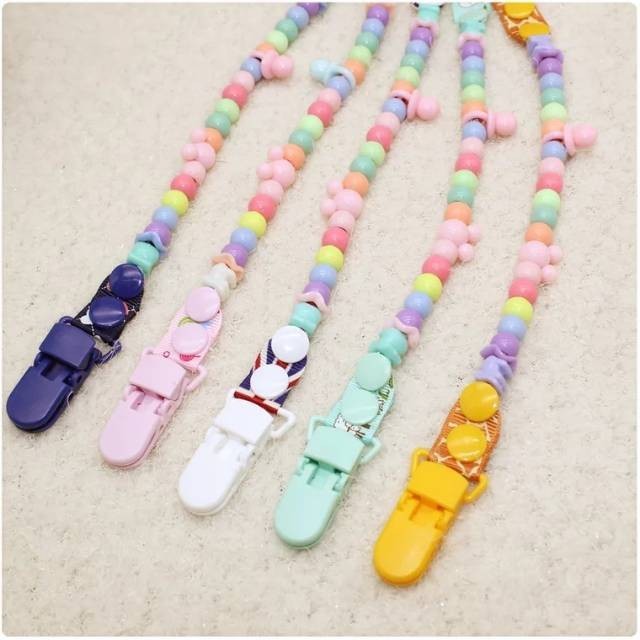 Pacifier&Teether Clipper/Pacifier Holder Chain/Tali Gantungan Empeng POLOS /Rantai Gigitan Bayi