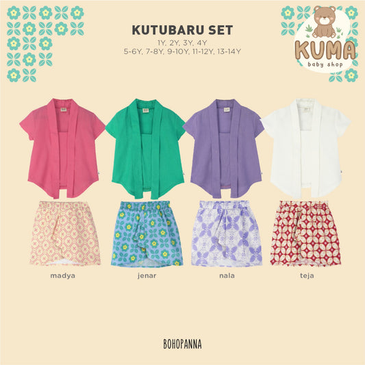 BOHOPANNA - KUTUBARU SET - KUTU BARU - BATIK - Setelan Batik Anak Perempuan