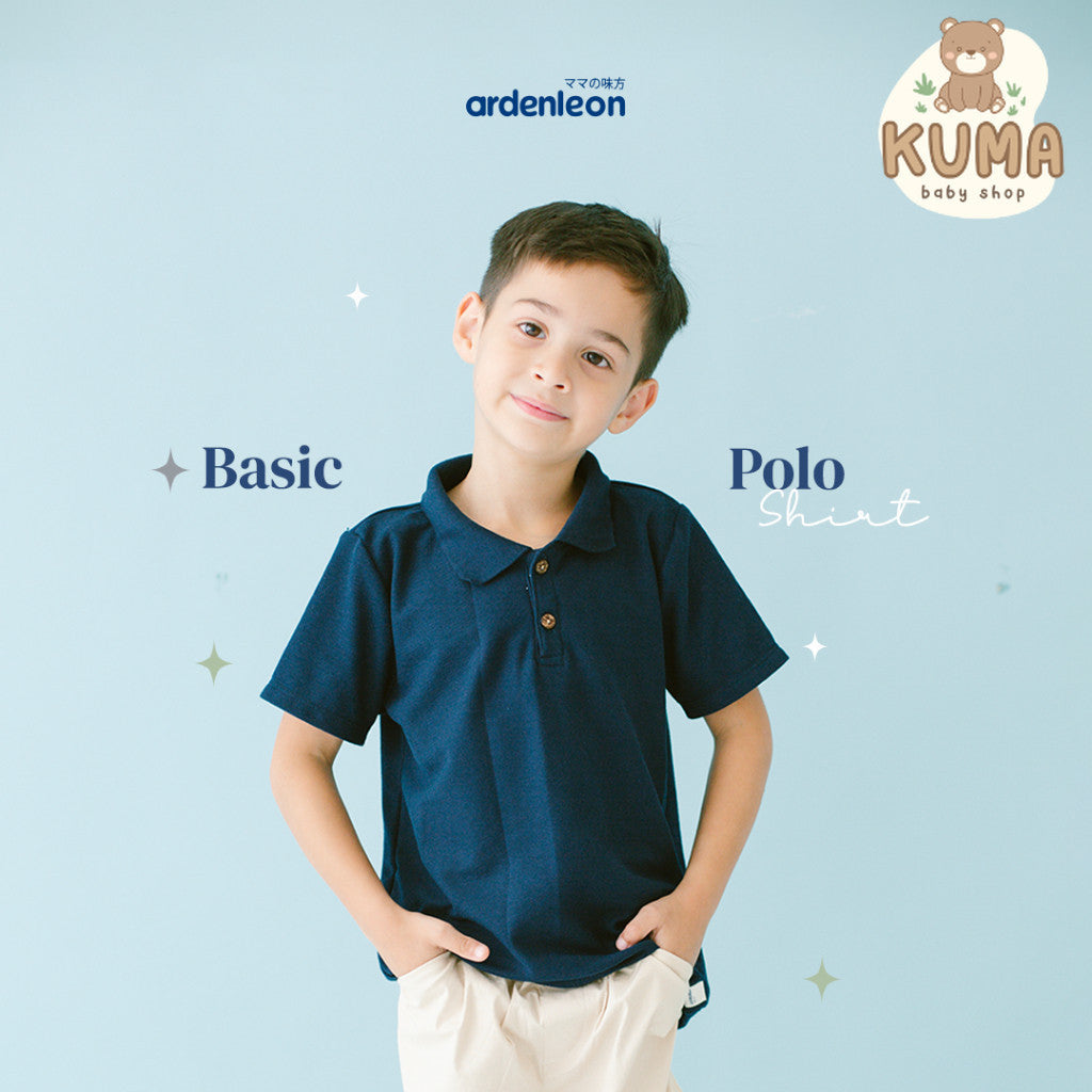 ARDENLEON Kaos Kemeja Polo Anak Basic Polo Shirt 1 - 5 Tahun