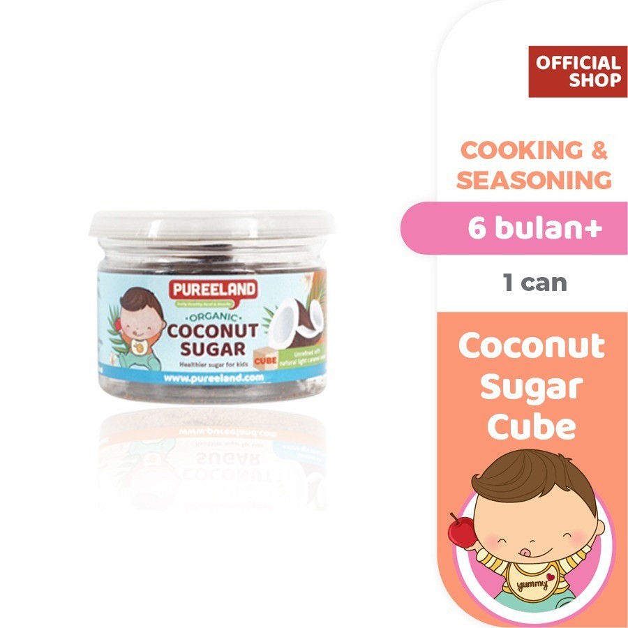 Pureeland Organic Coconut Sugar / Gula Kelapa Organik / Mendukung Berat Badan Bayi / Bumbu Masak MPASI / Bahan MPASI