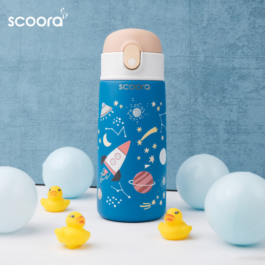 SCOORA Zoy Botol Minum Stainless Anak Dengan Sedotan Tumbler 480ml