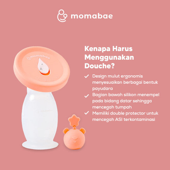 MOMABAE -  DOUCHE Silicone Breastpump Premium Pack Pompa ASI Silikon Ibu Menyusui