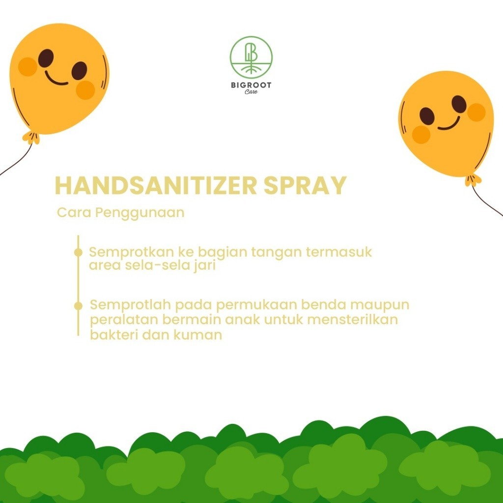 Bigroot Care Hand Sanitizer Spray Sang Pisang 50ml Foodgrade dan Halal
