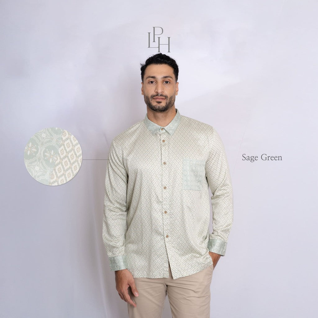 Little Palmerhaus - Baju Lebaran 2025 - Arshad Dad Shirt (Baju Koko Pria Dewasa)