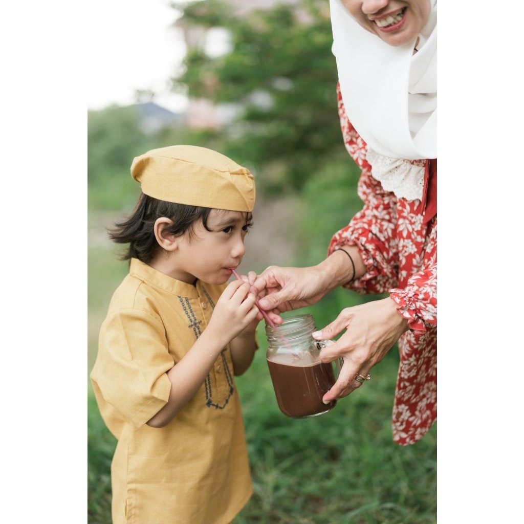 BOHOPANNA - RAYA COLLECTION - HARUN SET - Baju Lebaran Anak Laki-Laki - Baju Muslim Anak Laki-Laki - Setelan Muslim Anak Laki-Laki