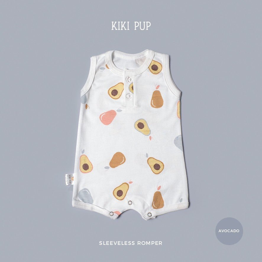 KIKI PUP - Sleeveless Romper  (Tropical Fruits) - Jumper/Playsuit/Baju terusan bayi polos